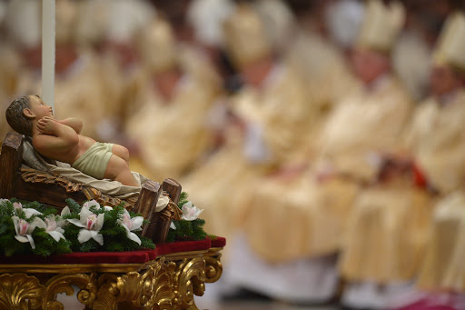 A picture shows baby Jesus at St Peter&#8217;s Basilica &#8211; pt