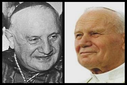 Portraits Jean XXIII et Jean Paul II &#8211; pt