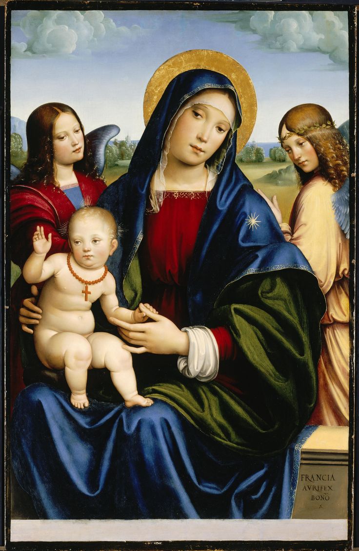 Virgem Maria, Francesco Francia, cerca de 1450, North Carolina Museum of Art, Raleigh, EUA.