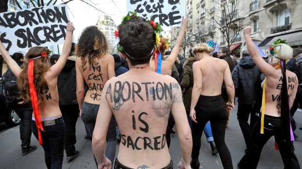 Militantes pró-aborto