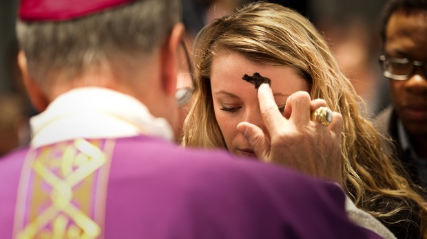 YOUNG WOMAN,ASH WEDNESDAY