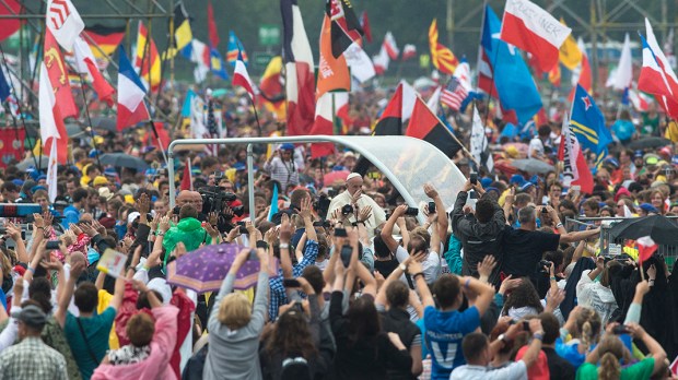 O Papa Francisco na JMJ da Polônia em 2016