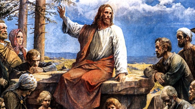 JESUS SPEAKING TO CROWD