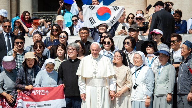 Papa com fiéis da Coreia do Sul