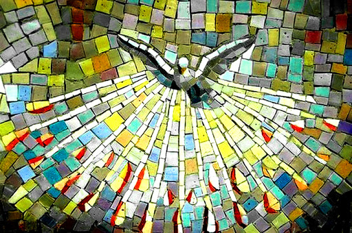 Holy Spirit (colorful mosaic) &#8211; ar