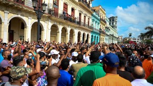 PROTESTOS CONTRA A DITADURA DE CUBA EM HAVANA