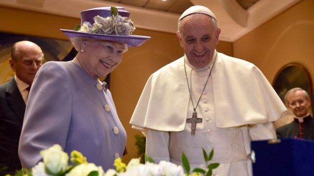 Papa Francisco e a rainha Elizabeth II