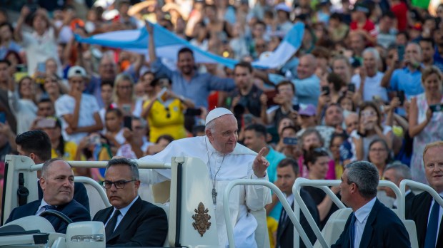 DURING POPE FRANCIS mass for the 10th World Meeting of Families