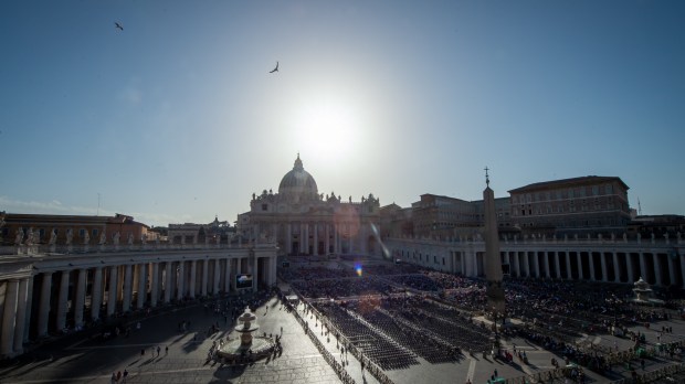 DURING POPE FRANCIS mass for the 10th World Meeting of Families