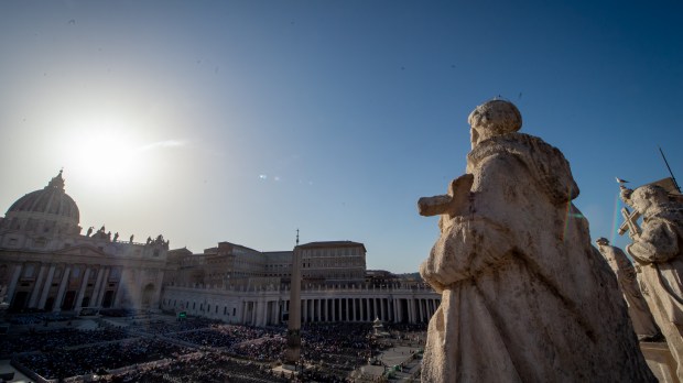 DURING POPE FRANCIS mass for the 10th World Meeting of Families