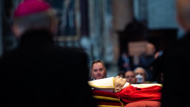 The body of Pope Emeritus Benedict XVI lies in state at St. Peter's Basilica in the Vatican