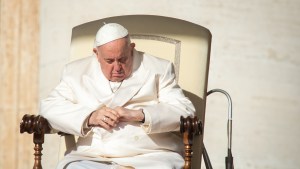 Papa Francisco em audiência no Vaticano