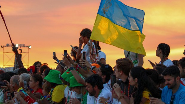 Pope Francis presides over World Young Day vigil with young people in Tejo Park, Lisbon