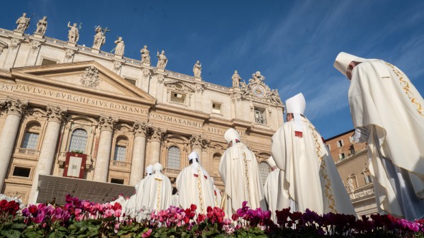 Pope Francis leads a mass on the opening day of the 16th Ordinary General Assembly of the Synod of Bishops 2023